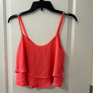 Neon pink tank top